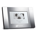Duo Tone Silver Finish Metal Picture Frame (4"x 6" Photo)